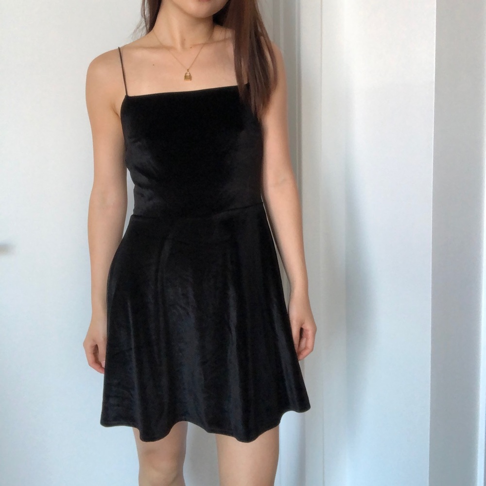 Urban Outfitters Black Velvet dress